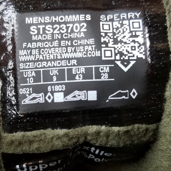 Sperry Top-Sider Men's 10 US Saltwater Camo Duck Boot Lace-up Green STS23702 NEW - Picture 10 of 11